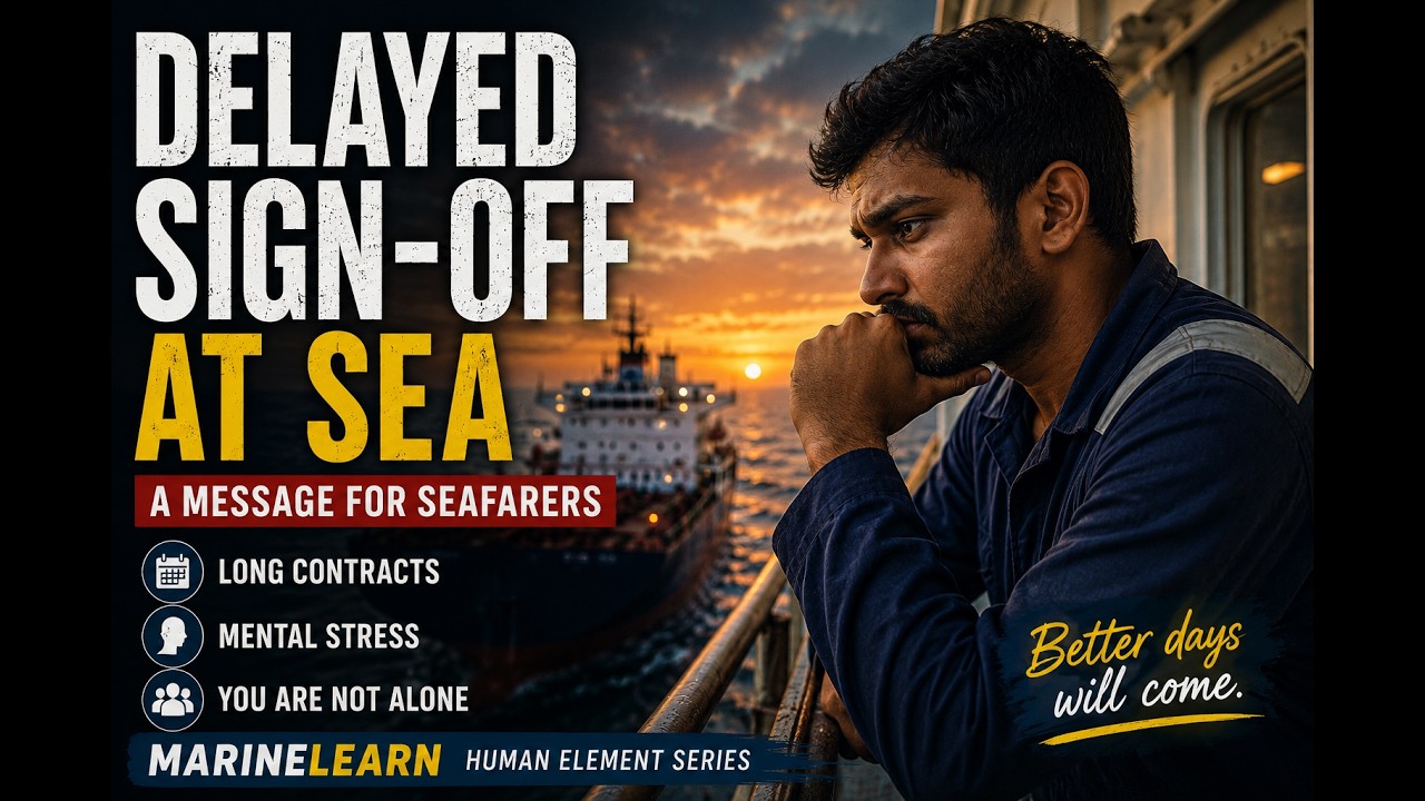 Delayed Sign Off at Sea   A Message for Seafarers 1080p caption