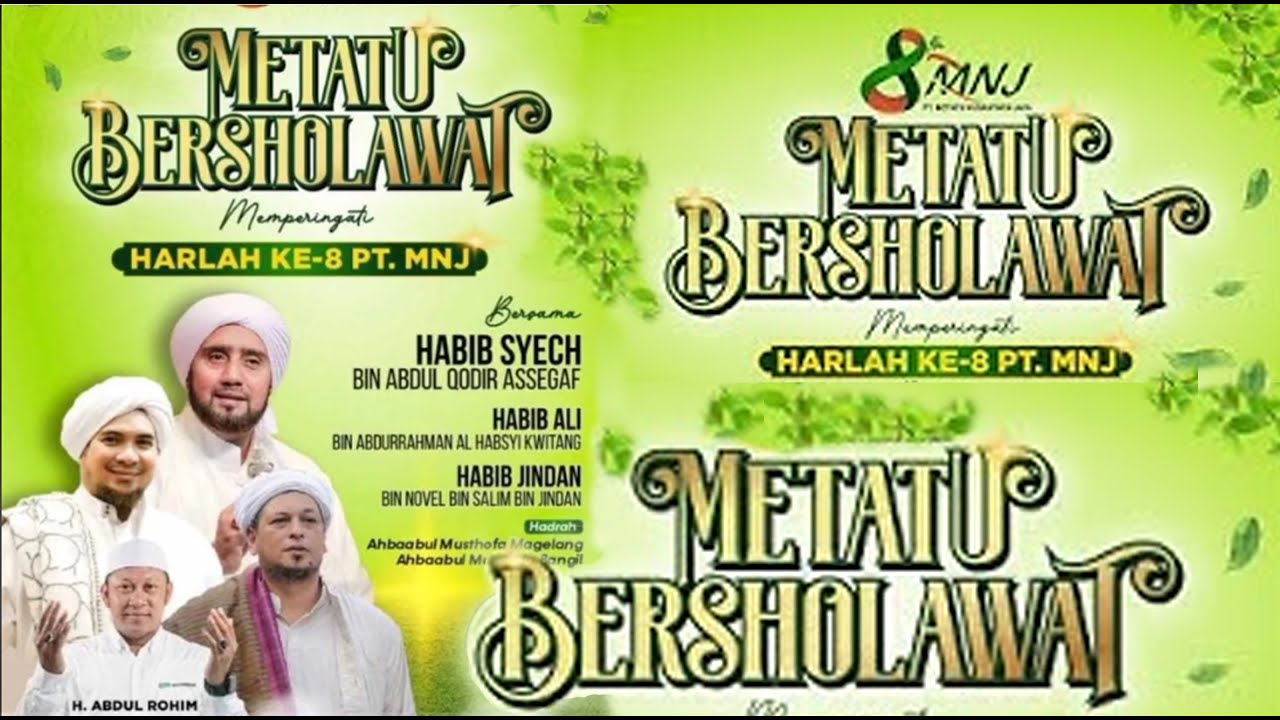 Metatu Bersholawat bersama Habib Syech dalam rangka Harlah ke-8 PT. MNJ