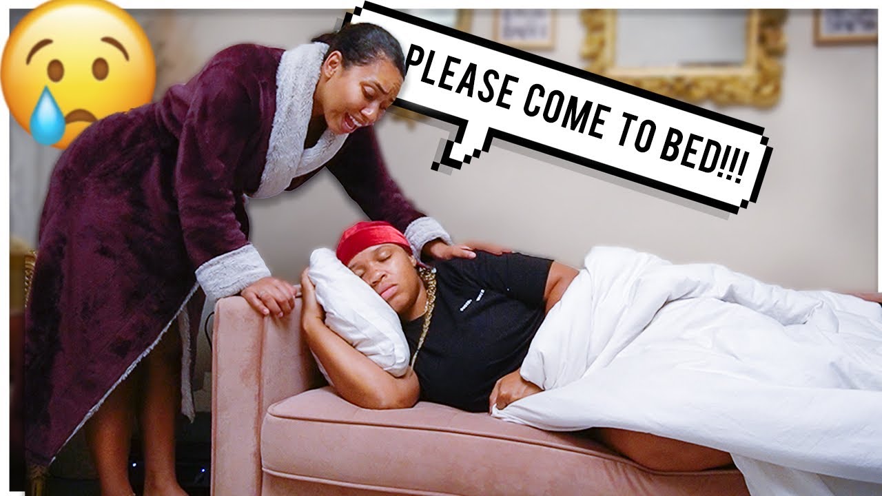 She made me SLEEP on the couch! (SAD NIGHT 😫)