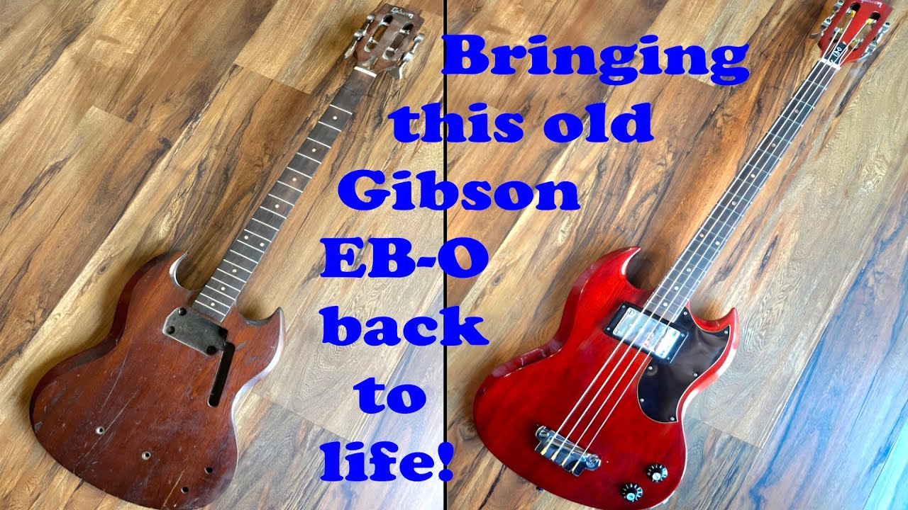 Реставрация и демонстрация гитары Gibson EBO 1971 года.
