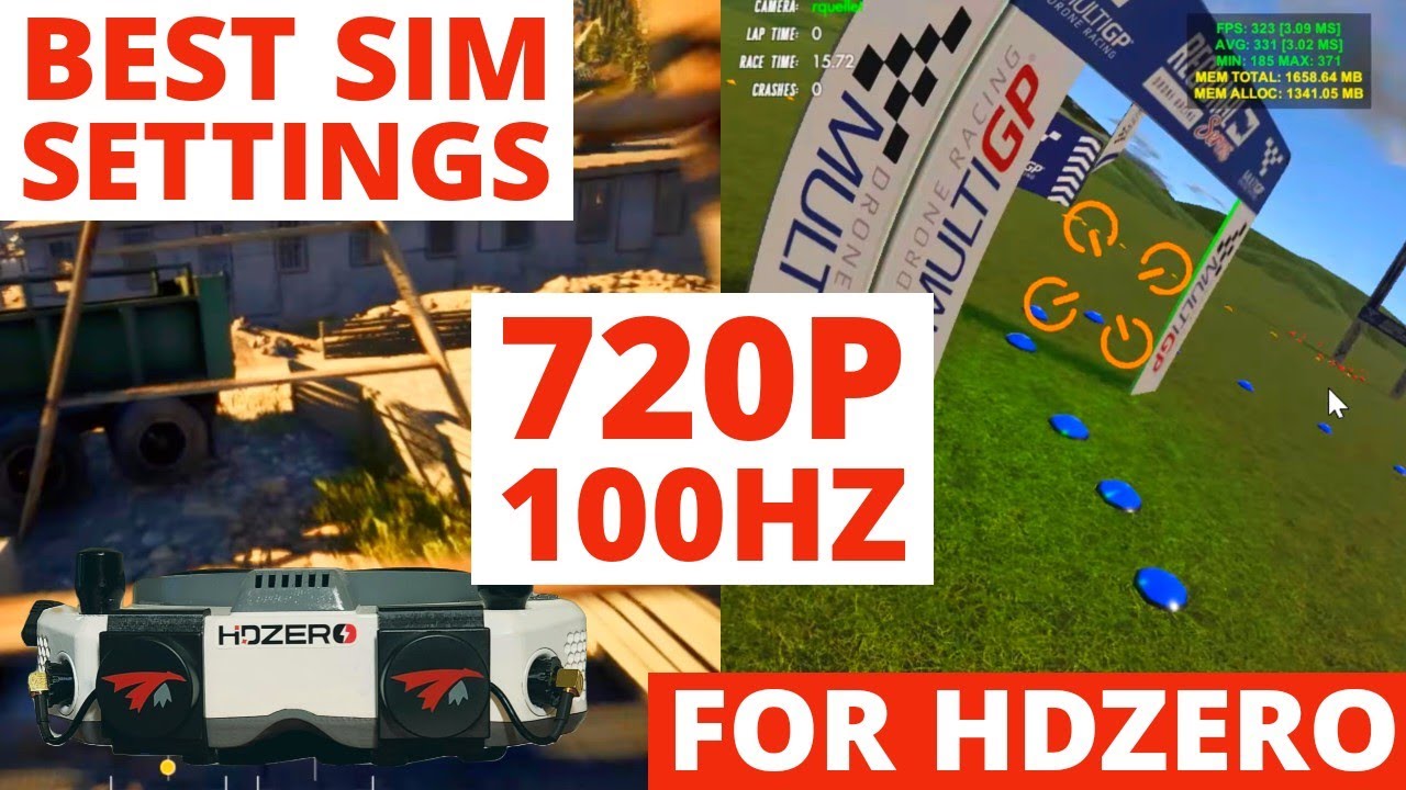 Best Settings for sim flying with HDZero Goggles