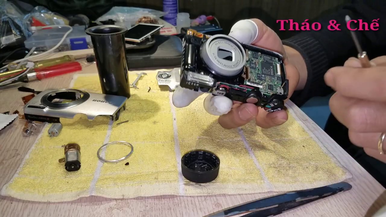 Fix lens optical camera Canon A3200 IS . Sửa ống kính zoom máy ảnh Canon A3200 IS