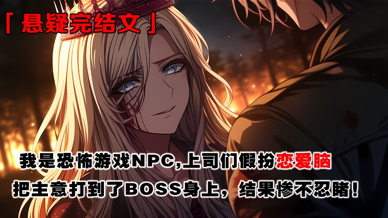 💢《恐怖遊戲，但禁止戀愛腦》:我是恐怖遊戲NPC,最近上司們喜歡假扮戀愛腦，把主意打到了BOSS身上，結果慘不忍睹！ #皮皮说漫