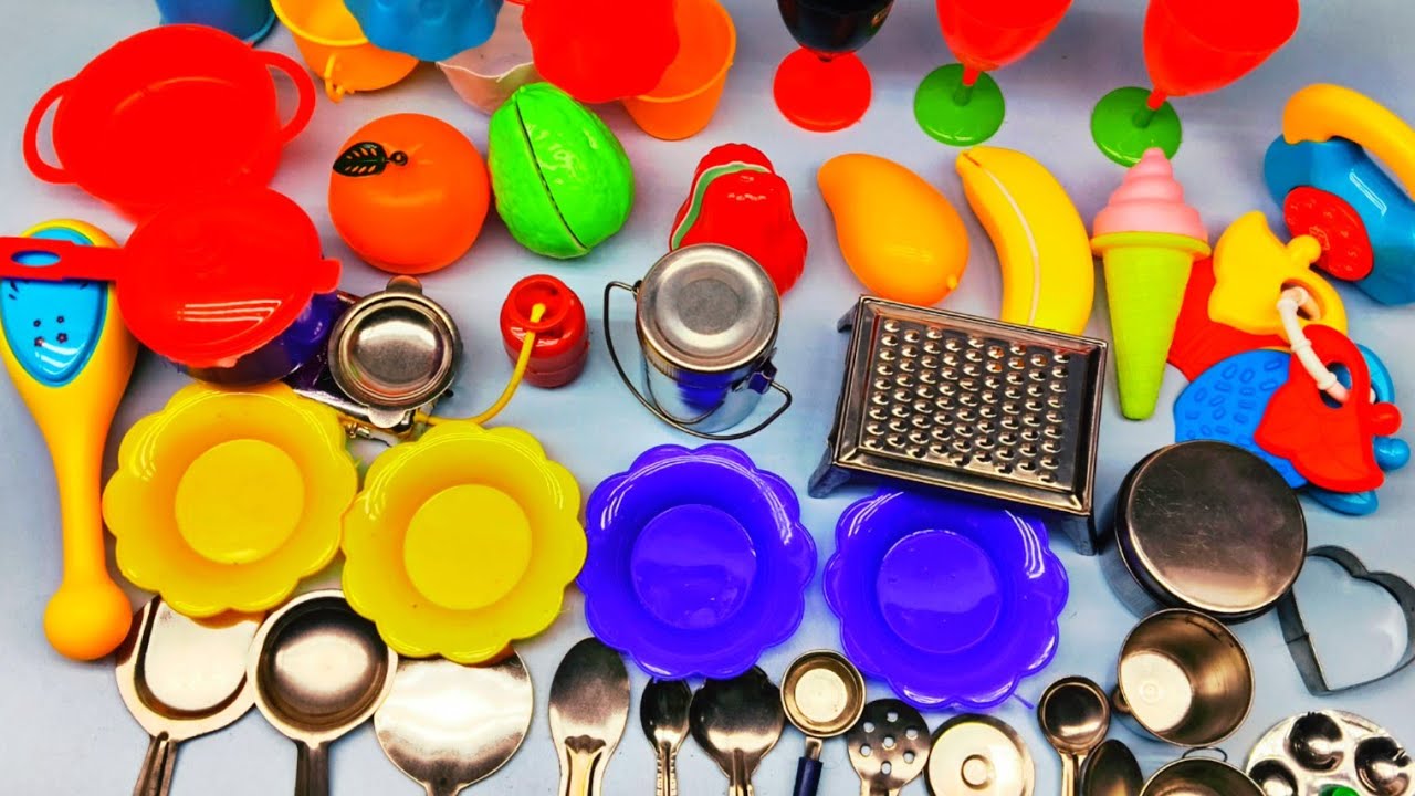 07 Minutes Satisfying with Unboxing Ice Cream Store Colorful MilK Toy Set ReviewToys | ASMR