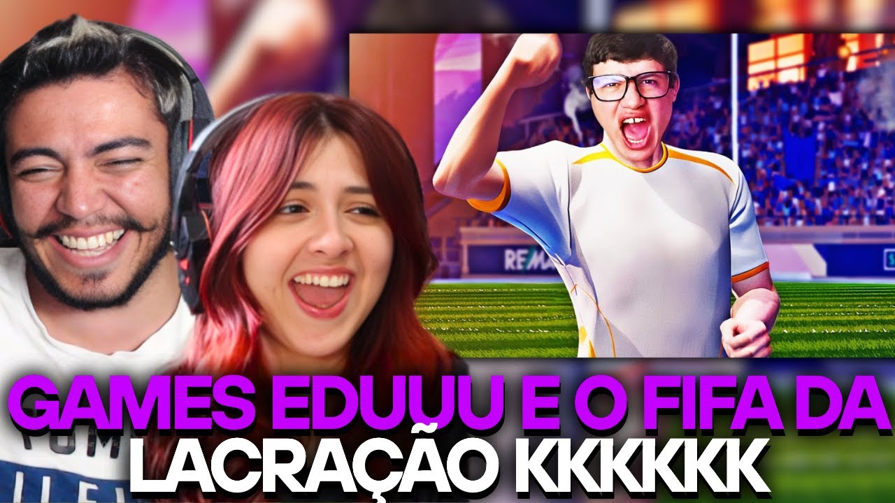 Games EduUu fez GOLAÇO SEM QUERER! ⚽ - Rematch | REACT
