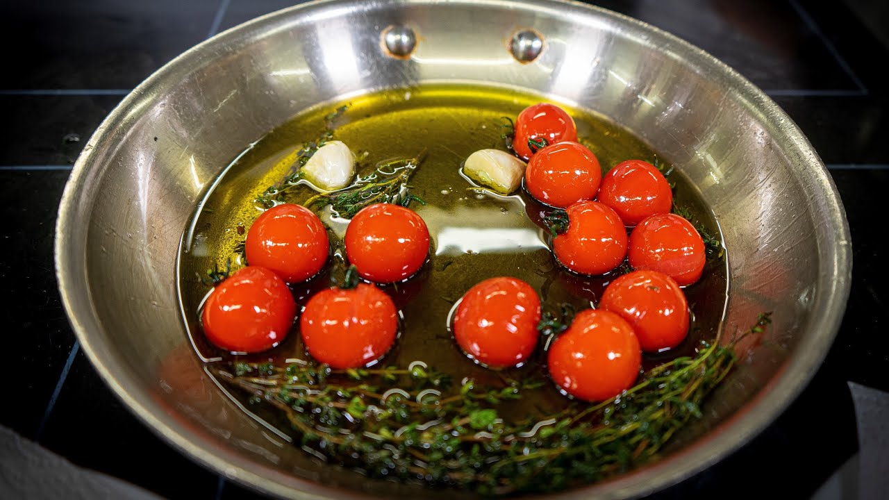 KOCHTUTORIAL Vol. 2 - Parmesan-Risotto mit Garnelen und konfierten Tomaten