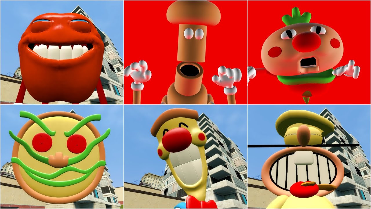 NEW ALL Pizza Tower JUMPSCARES in Garry's Mod!