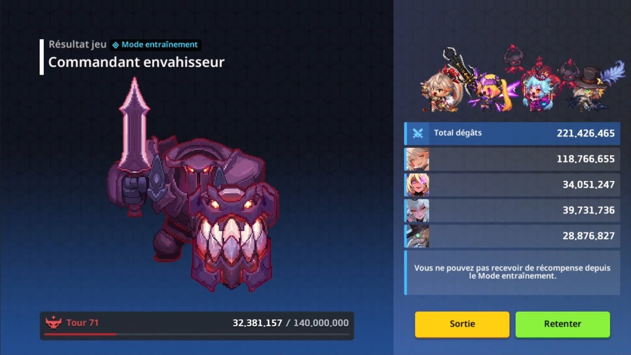 Guardian Tales Raid - Callie - Beth - Lilith - PD vs Commander (221,4/255,4 Fever)