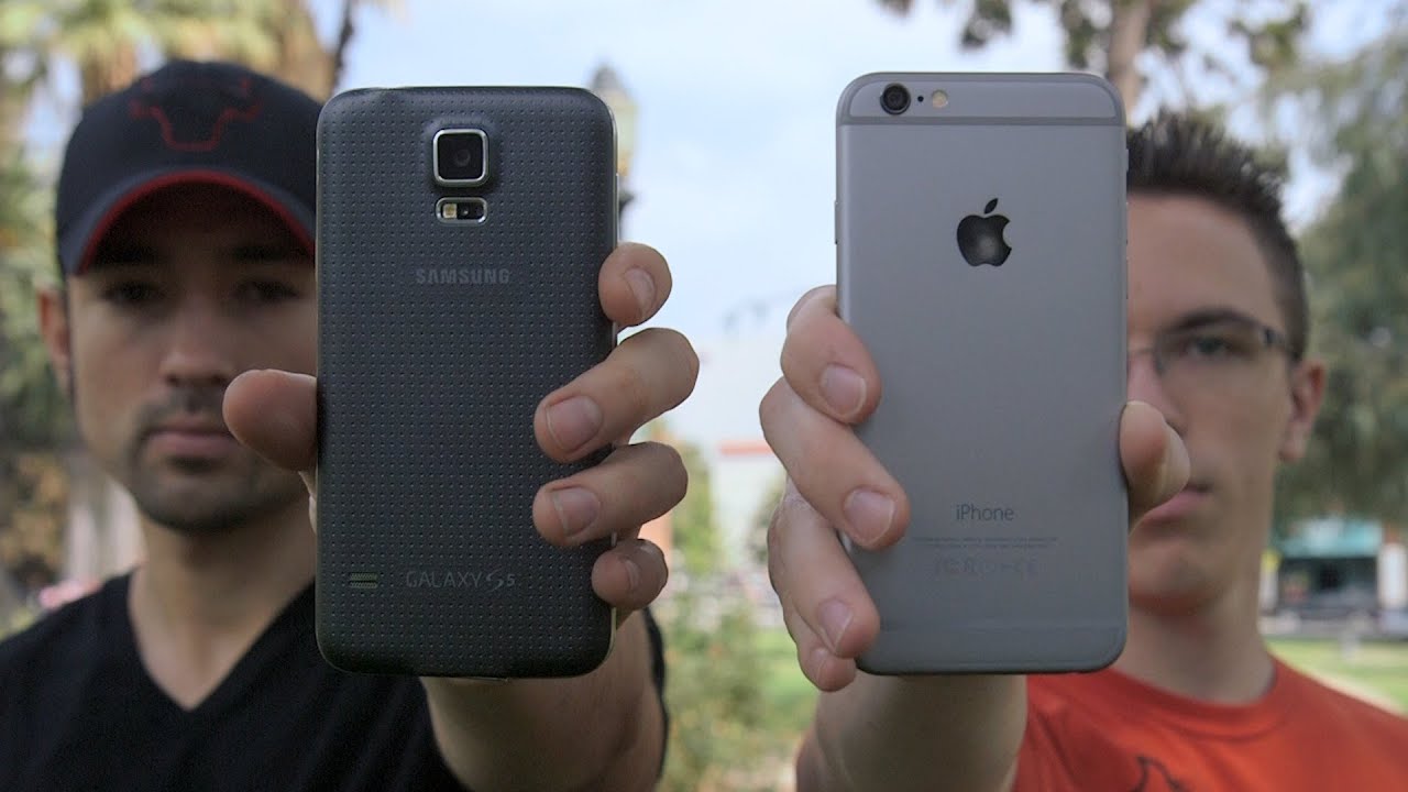 Тест скорости iPhone 6 и Samsung Galaxy S5!