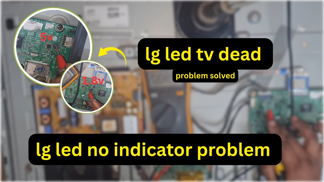 lg led tv no indicator problem // lg led tv no standby light #lgledtv #standby