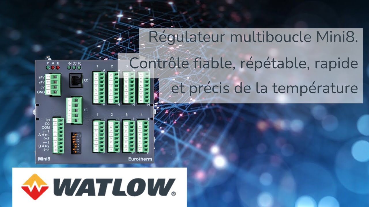 Régulateur multiboucle Mini8. Contrôle fiable, répétable, rapide et précis de la température