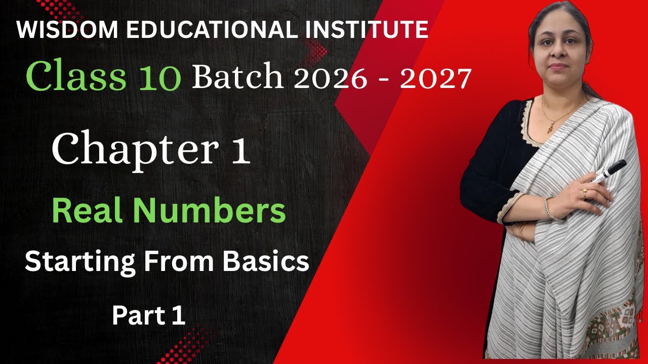 Chapter 1  Real numbers   Starting from basics