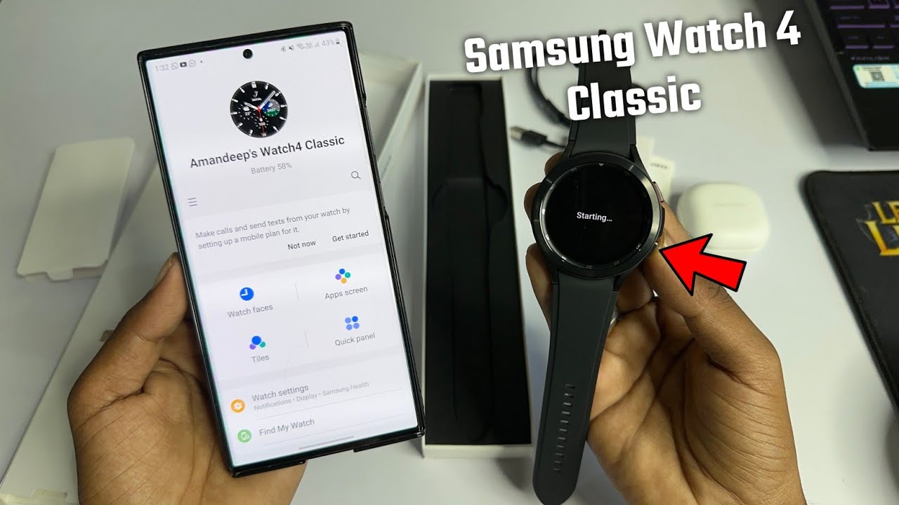 Samsung Galaxy Watch 4 Classic unboxing And Setup | Connect with android phone