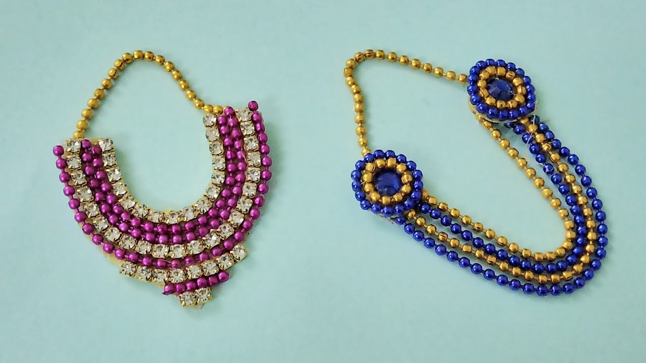 2 Necklace Making Ideas For Laddu Gopal | CraftLas