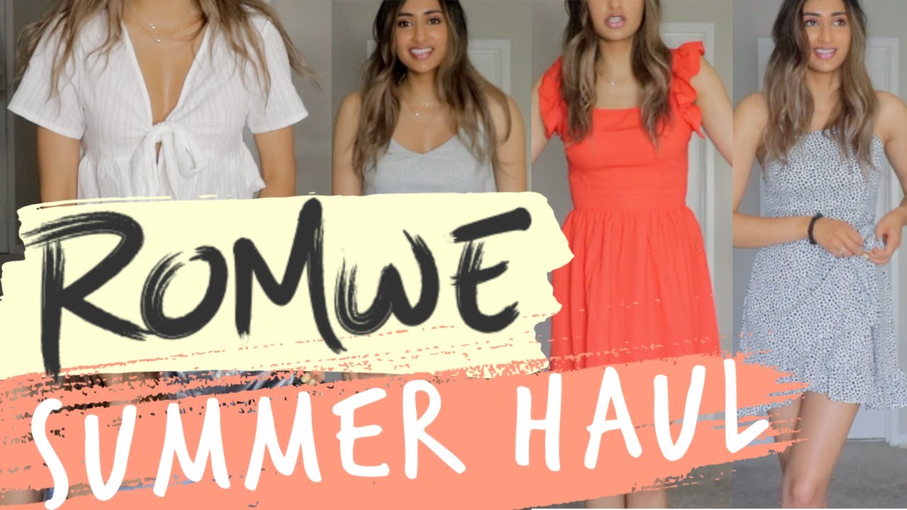 ROMWE SUMMER TRY-ON HAUL - UNBOXING - FIRST IMPRESSION