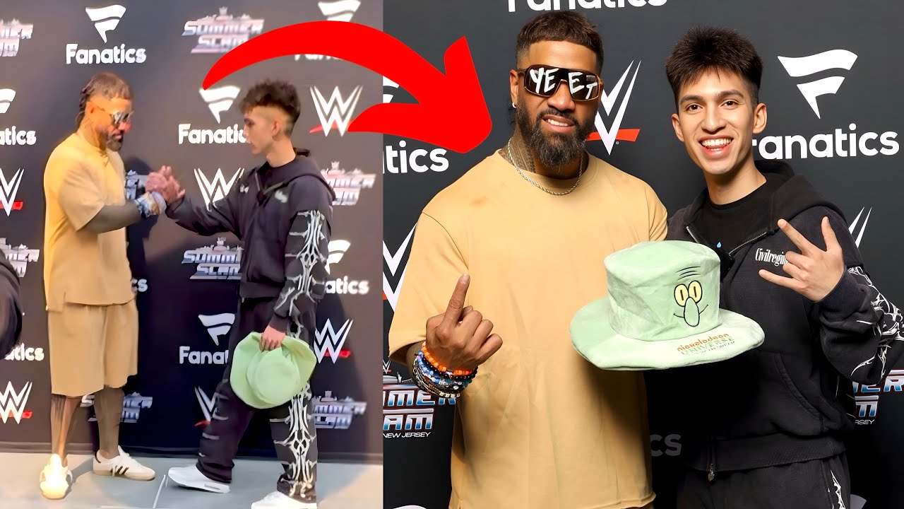 MEETING JEY USO at WWE SUMMERSLAM! 
