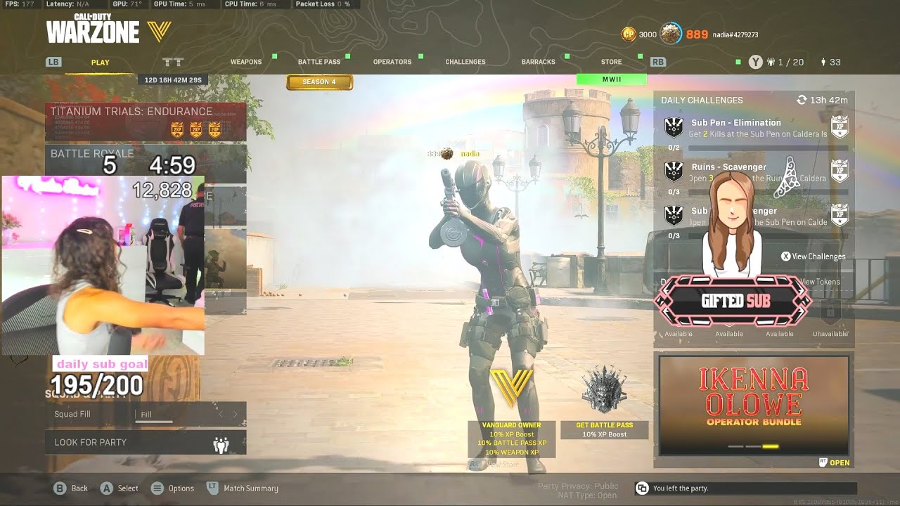 NADIA GETS SWATTED LIVE ON STREAM WHILE PLAYING WARZONE