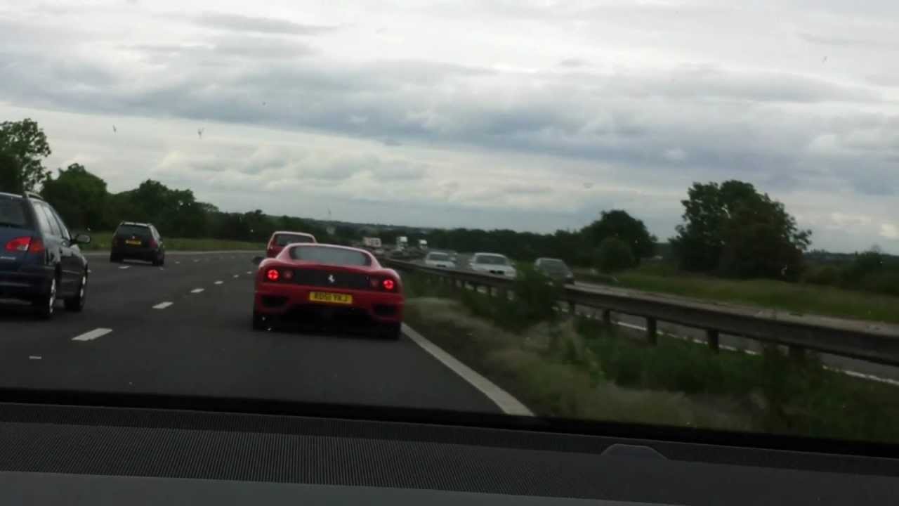 FERRARI VS AUDI |  Audi A6 | M6 Motorway | UK #ferrari #audi #a6 #m25 #uk #motorway