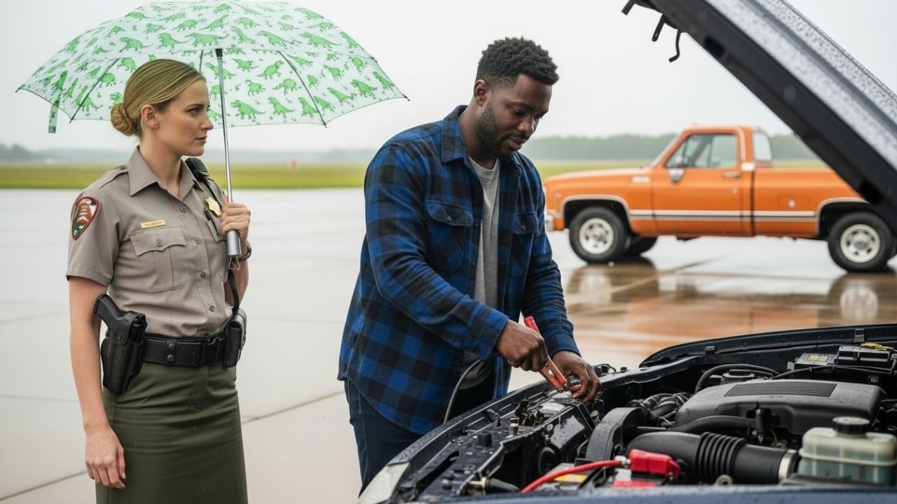 Black Single Dad Fixes a Cop’s Car — “You?” He Breathes