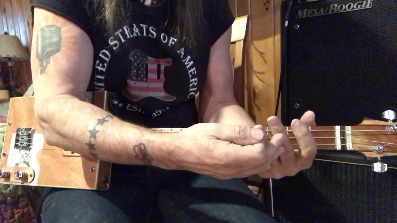 Spirit in the sky lesson for 3 string Cigar Box Guitars