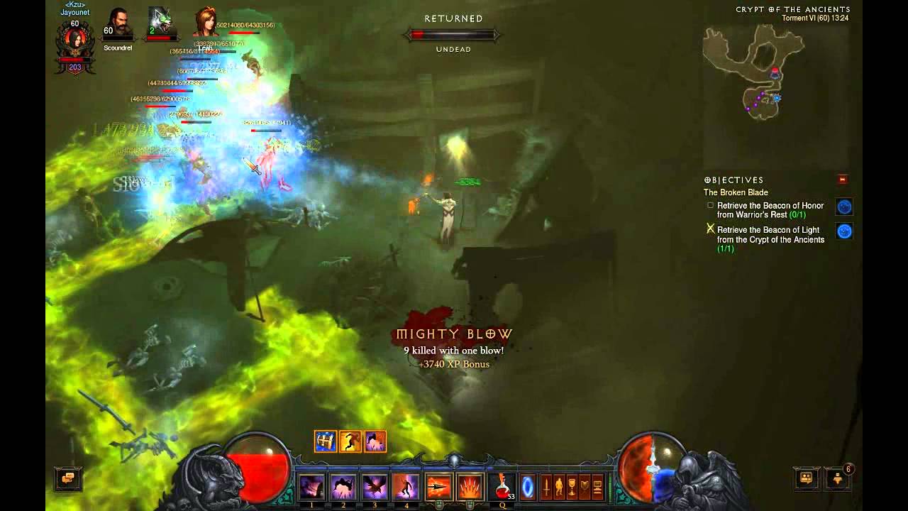 Diablo 3 (2.0): Run CotA as DH (320M exp in 15 minute)