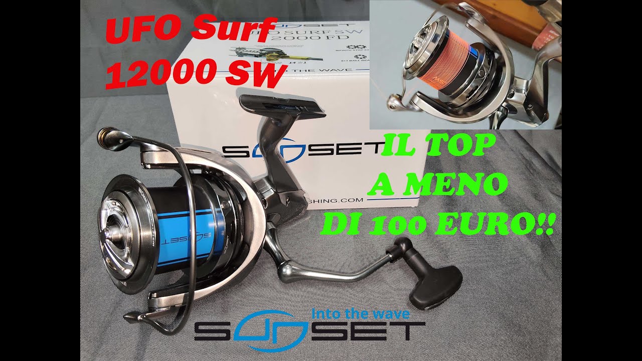 UFO SURF 12000sw Sunset - Dettagli tecnici al top per un mulinello che costa meno di 100 euro!!