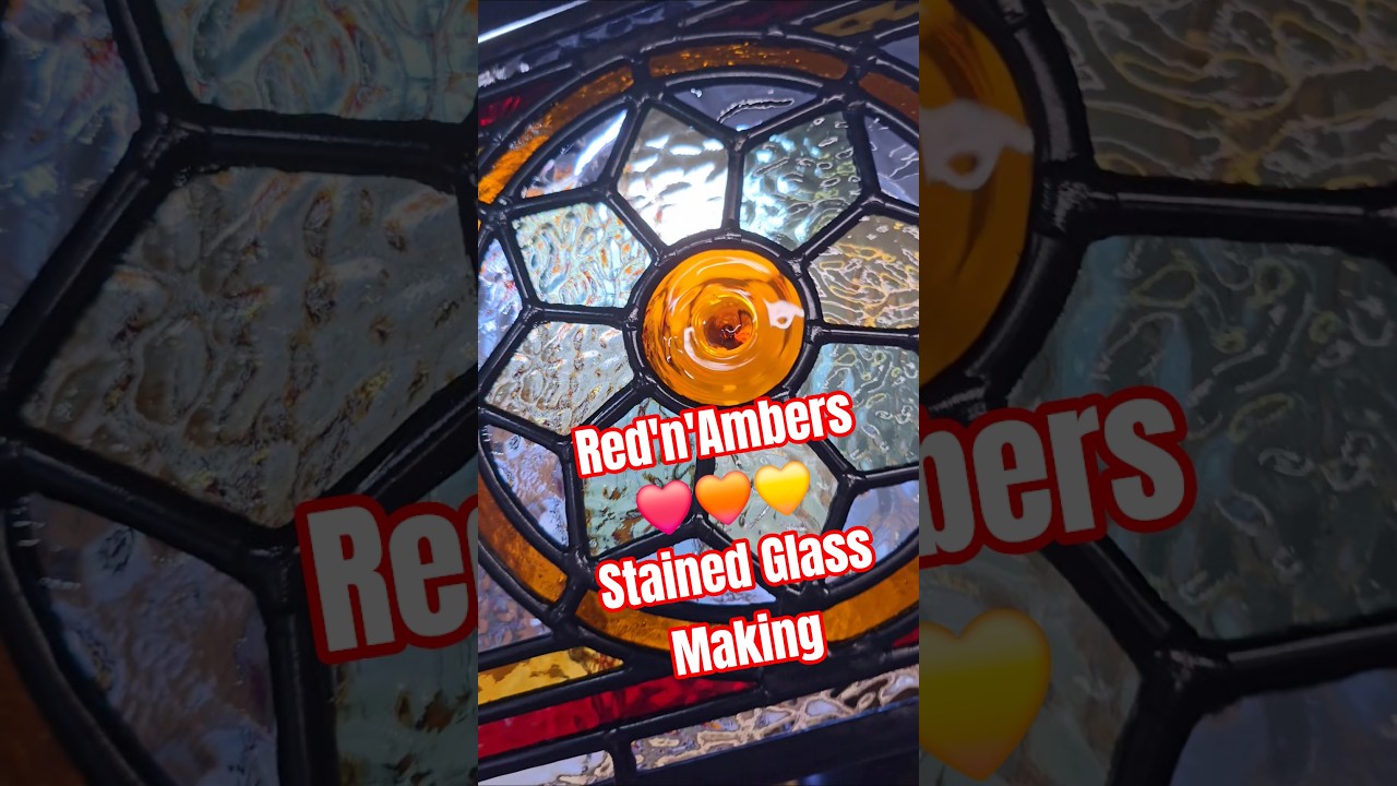 Gorgeous Traditional Lead Came Method Stained Glass Making #stainedglass #glassart #craft #artist