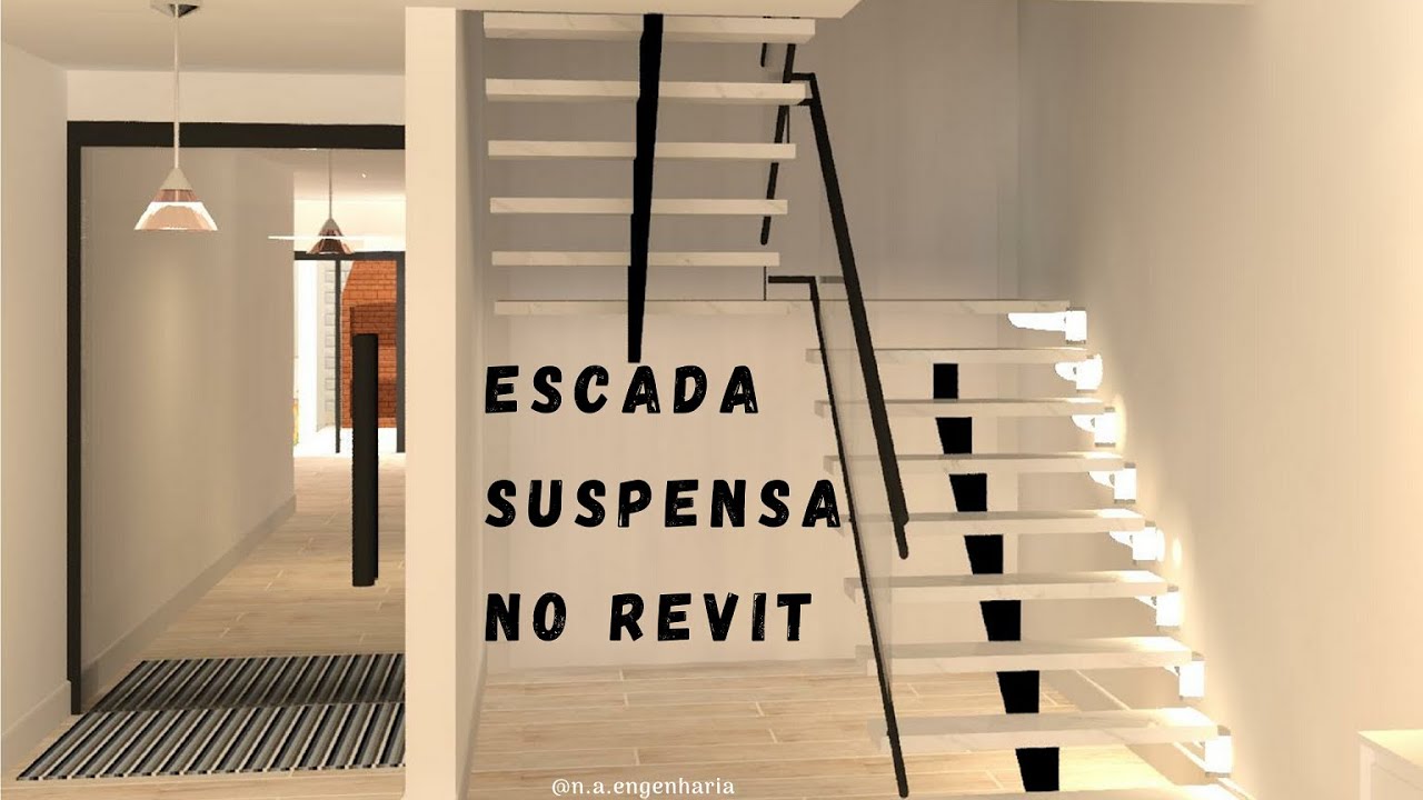 Aprenda como fazer escada suspensa no Revit