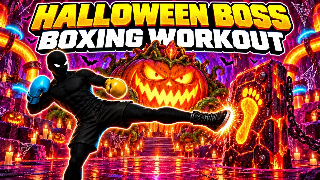 🎃 HALLOWEEN BOSS BOXIN 🥊 3-Level Halloween Workout | Immersive Brain Break & Warm Up