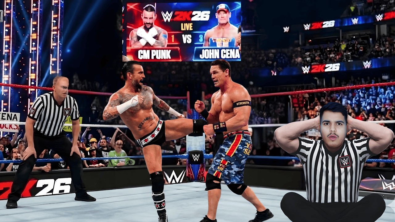 WWE 2K26 My First Ever Gameplay - WWE 2K26 John Cena Vs CM Punk