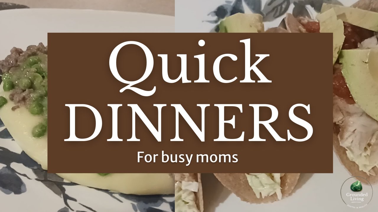 Healthy Meals for Busy Moms | 2 Quick Dinners (Plus an Easy Snack)