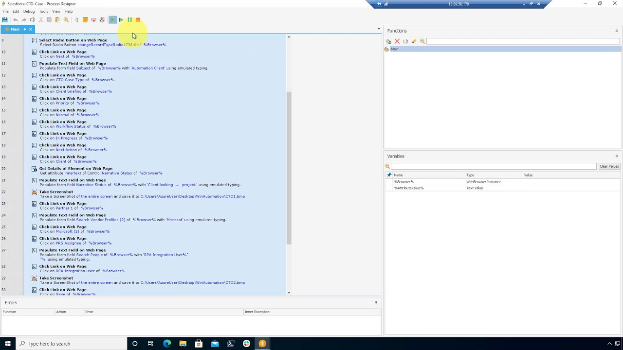 Robotic Process Automation (RPA) with WinAutomation Demo