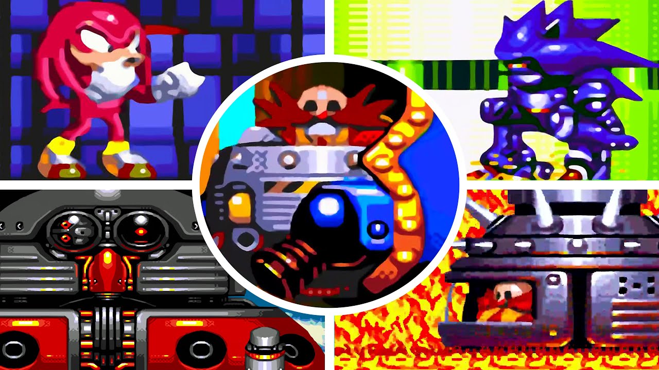.sonic & knuckles - All Bosses (No Damage)