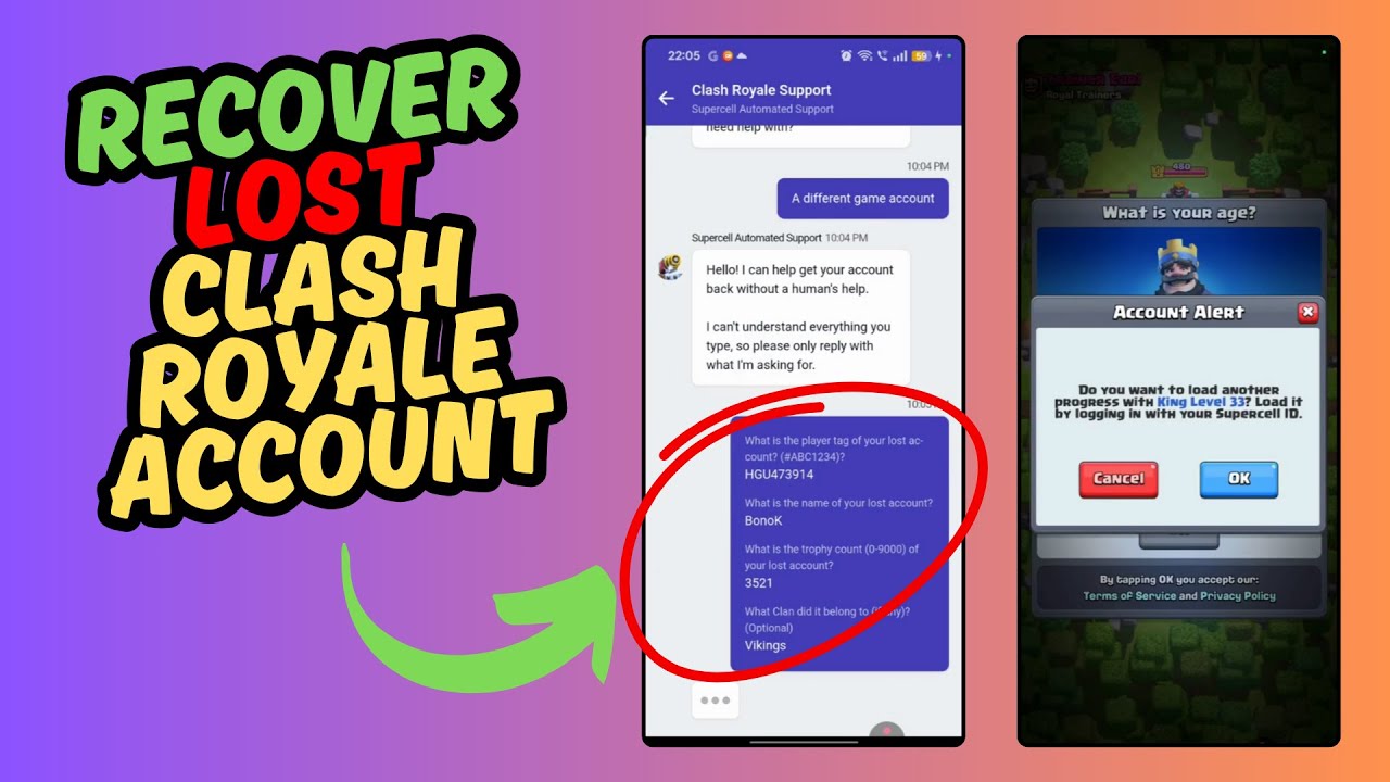 How to Recover Old Lost Account in Clash Royale (Step By Step Guide)