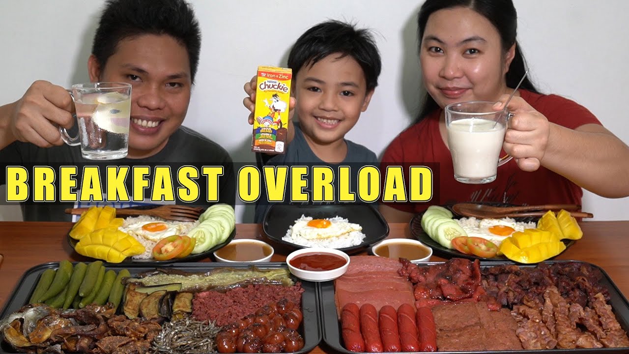 DELICIOUS FILIPINO BREAKFAST OVERLOAD MUKBANG collab with @JazzEATS | Pinoy Almusal Mukbang