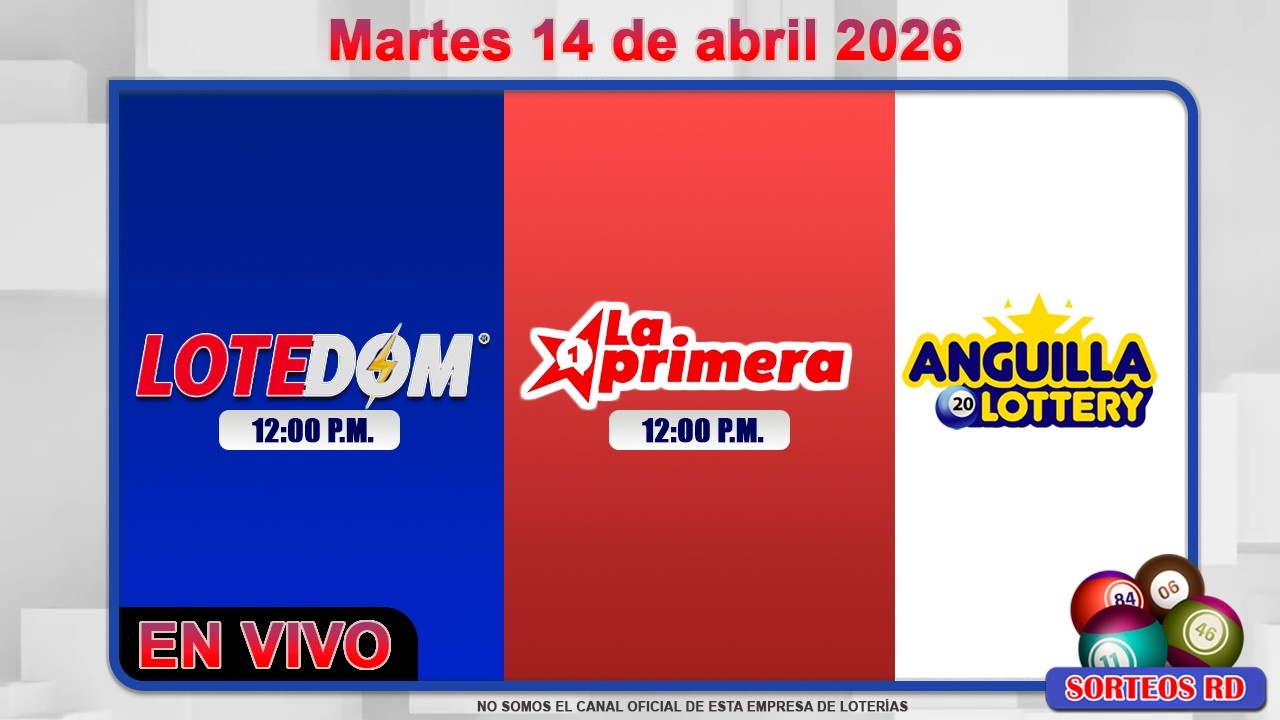 LOTEDOM y La Primera EN VIVO | Martes 14 de abril 2026/ 12:00 PM