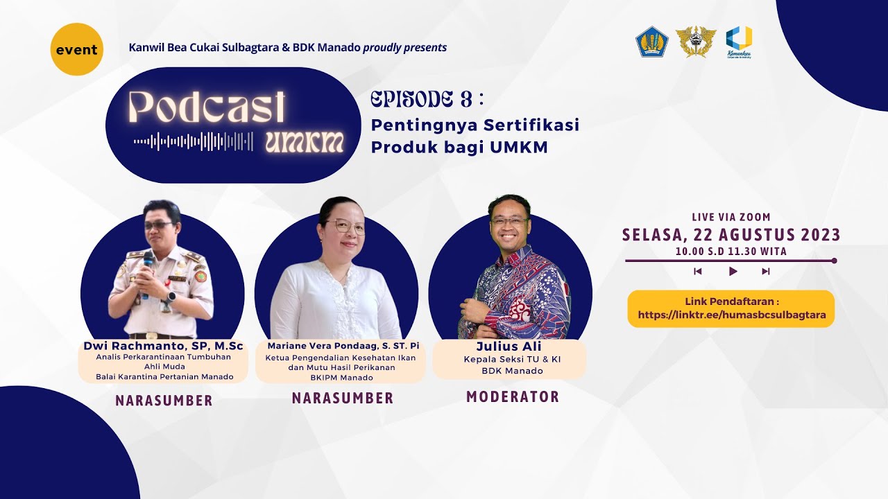 Podcast UMKM Episode 3 : Pentingnya Sertifikasi Produk bagi UMKM