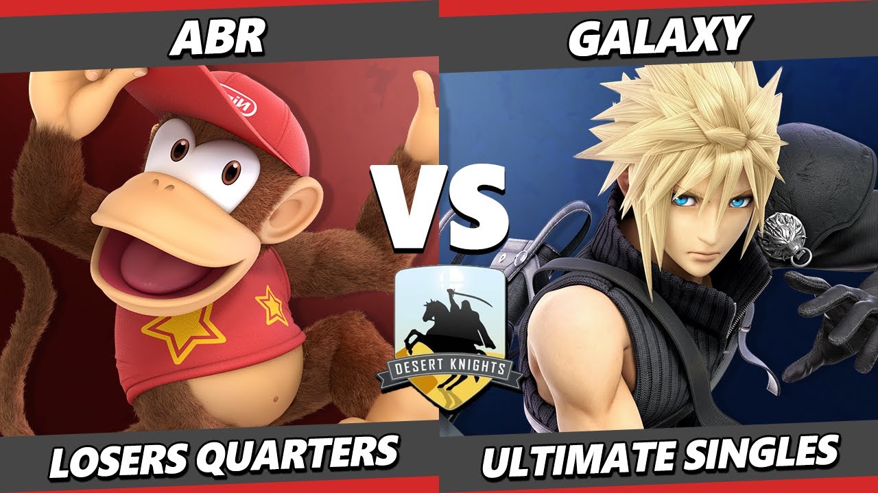 Desert Knights XI TOP 8 - ABR (Diddy Kong) Vs. Galaxy (Cloud) Smash Ultimate - SSBU