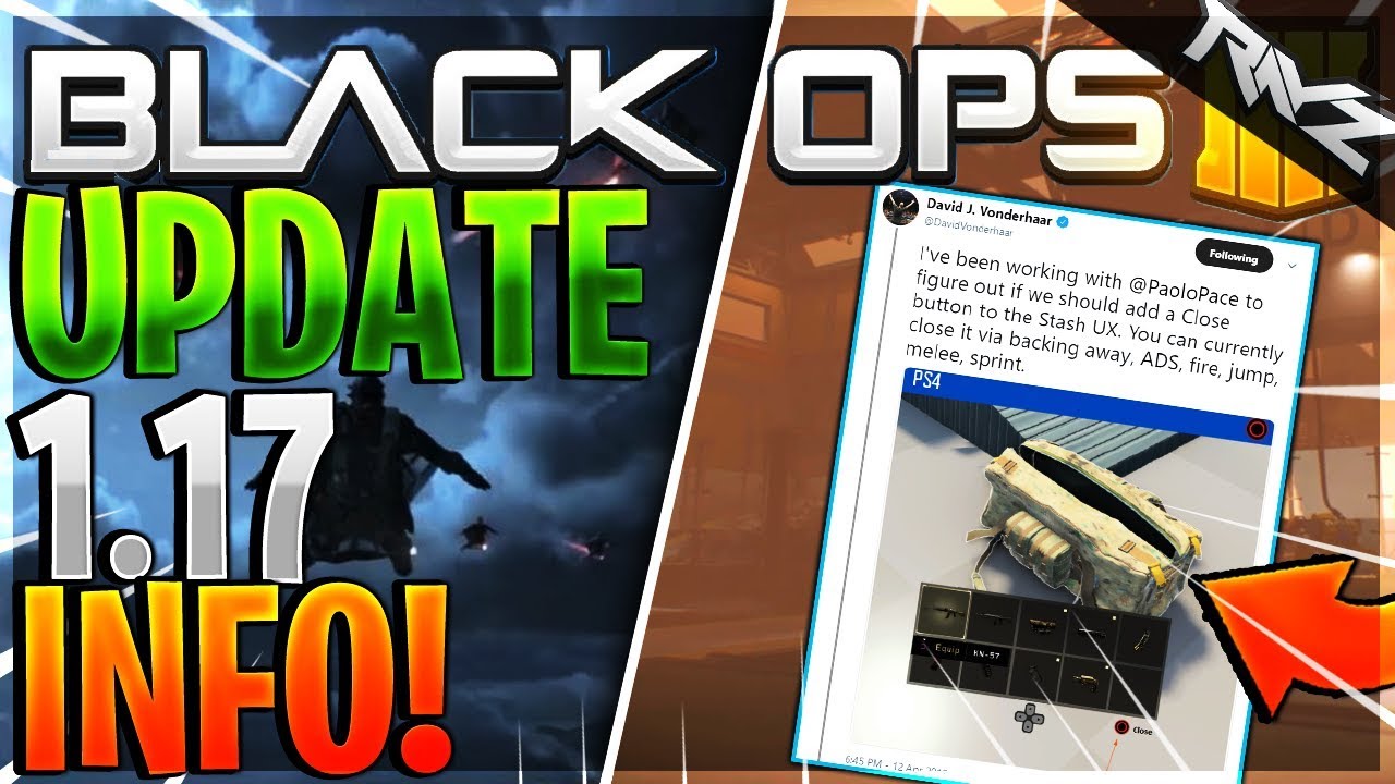 WHAT TO EXPECT IN THE HUGE 1.17 UPDATE! NEW MAP, MODES, WEAPON & MORE! (Black Ops 4 Update 1.17)