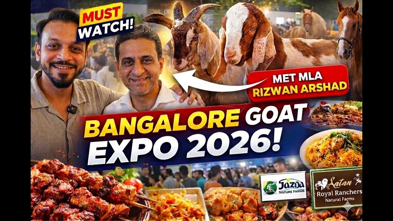 What Happened At Bangalore Biggest Goat Exhibition 2026 😍 | Food, Goats & YouTuber Meetup