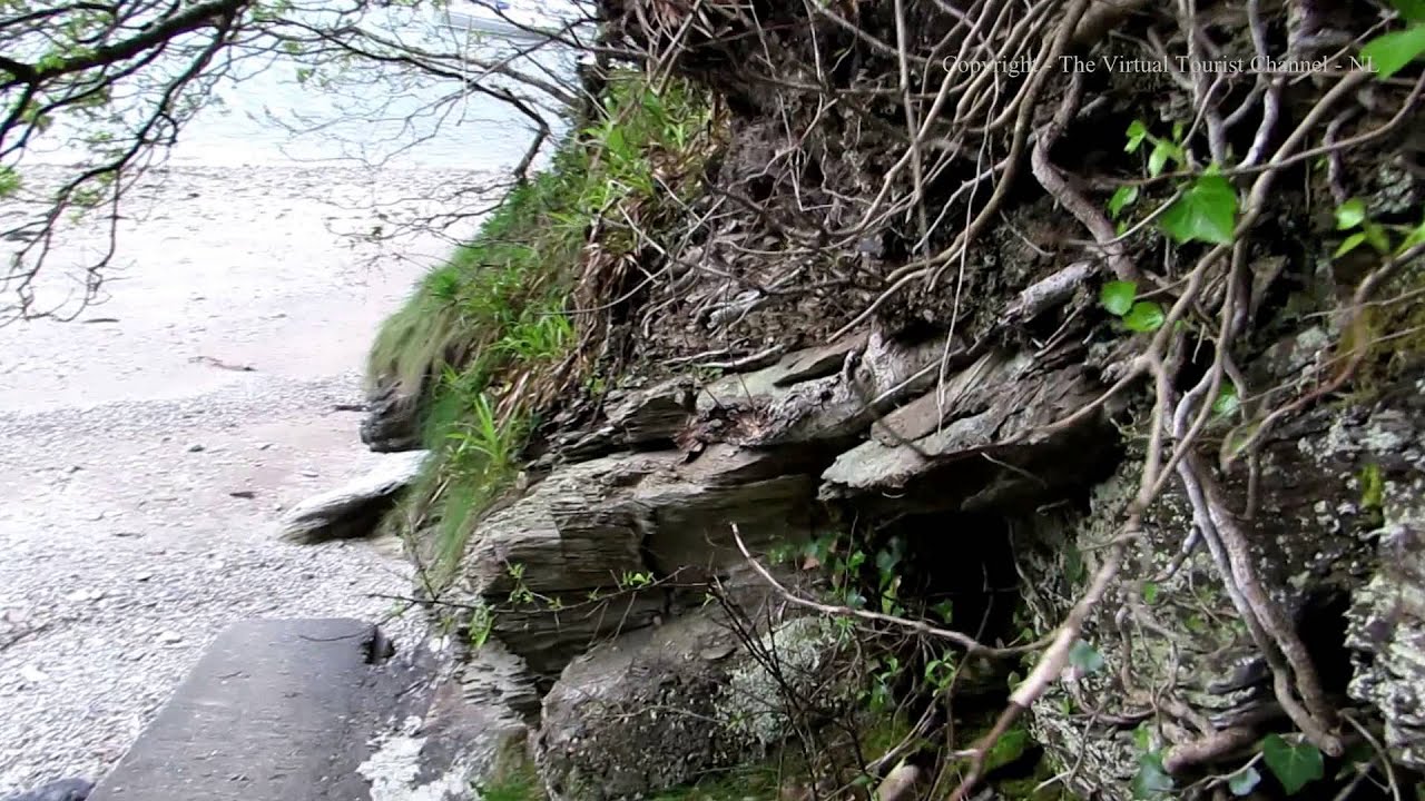 Walk along Pont Pill Beach near Polruan by Fowey in Cornwall 1