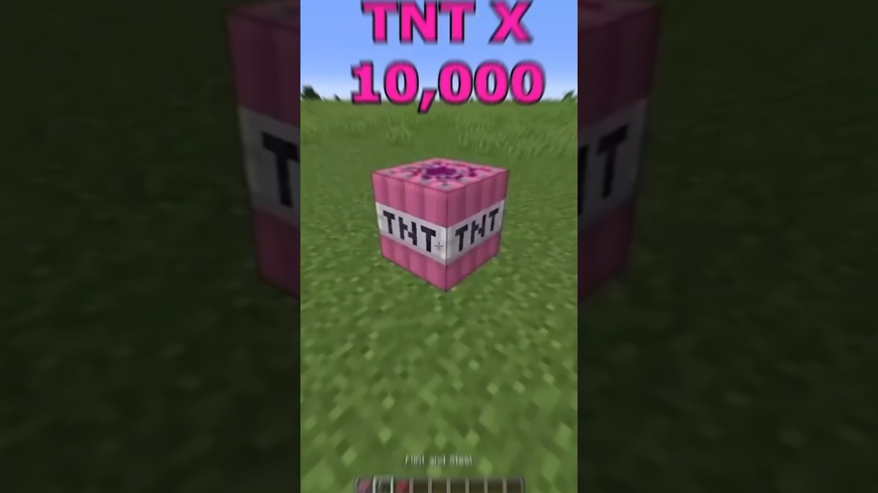 From the weakest to the strongest TNT in Minecraft #minecraft
