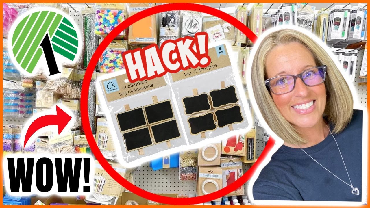 GENIUS HACK using Dollar Tree CHALKBOARD TAGS (Must See DIY's)