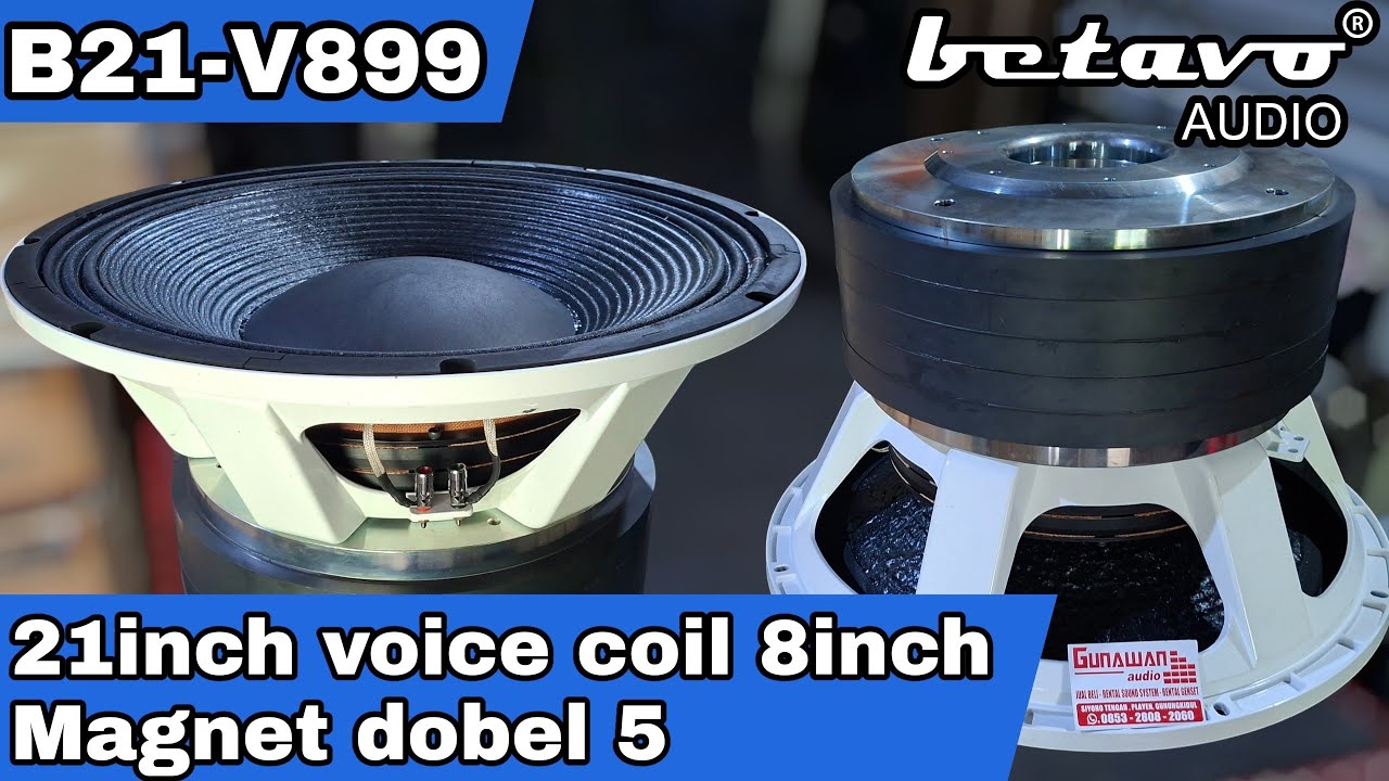 SPEAKER BETAVO B21-V899 VOICE COIL 8INCH 5 MAGNET 