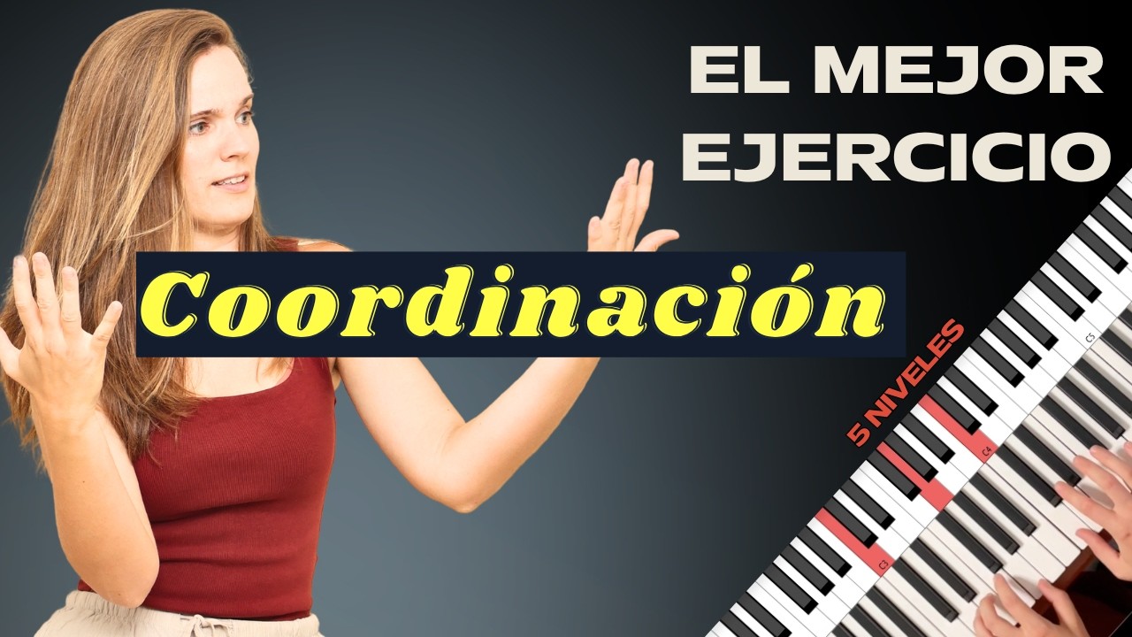 Coordina tus manos al piano con este ejercicio | 5 NIVELES de dificultad