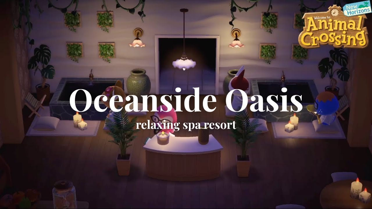 Oceanside Oasis Spa 🌿 | Animal Crossing Ambience + Soft Jazz