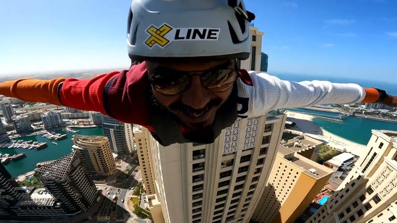 Dubai Zipline Thrill: Soaring Above the Skyline at 80KM/H !!! #Zipline #dubai #dubaiadventures