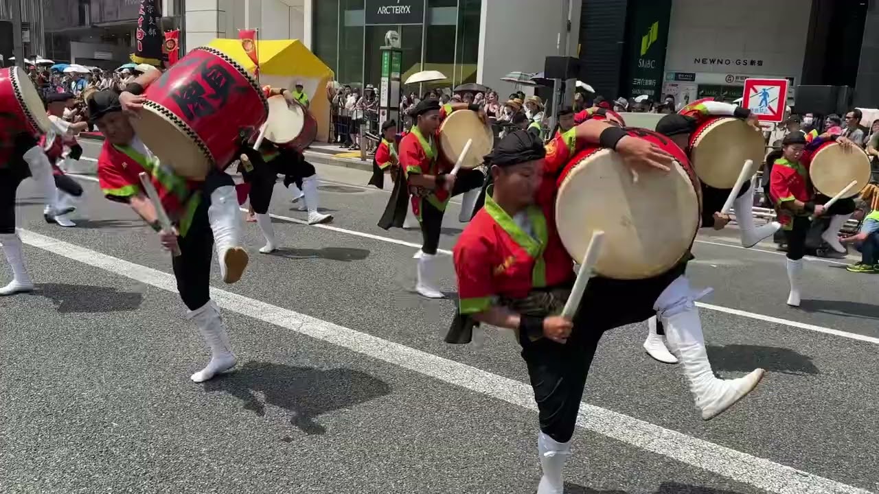 天願区青年会 （13:00 新宿アルタ前）　第21回新宿エイサーまつり　2024年7月27日