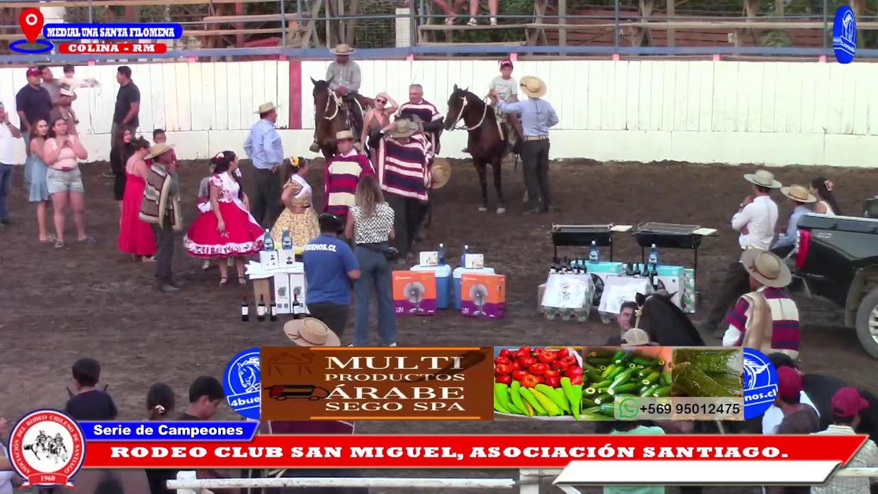 SERIE DE CAMPEONES, RODEO CLUB SAN MIGUEL 2026, ASOCIACIÓN SANTIAGO EN MEDIALUNA DE SANTA FILOMENA.