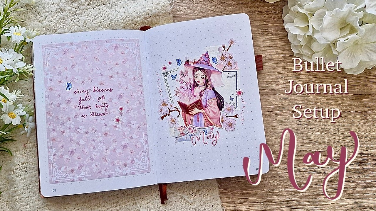 May 2026 | PLAN WITH ME | Cherry Blossoms Theme 🌸 Bullet Journal Setup